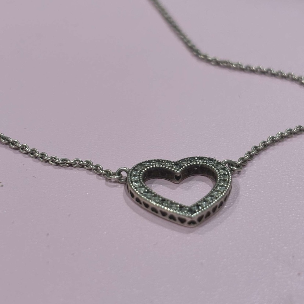 Pandora Silver Heart Necklace​​ - Picture 6 of 8